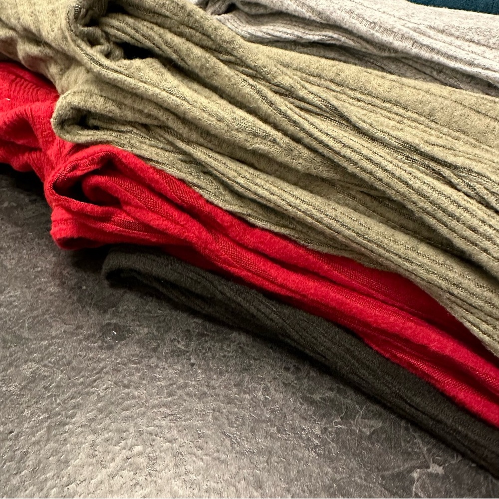 NEW Gray ribbed body suit long sleeve LARGE XX-Large - Picture 11 of 15